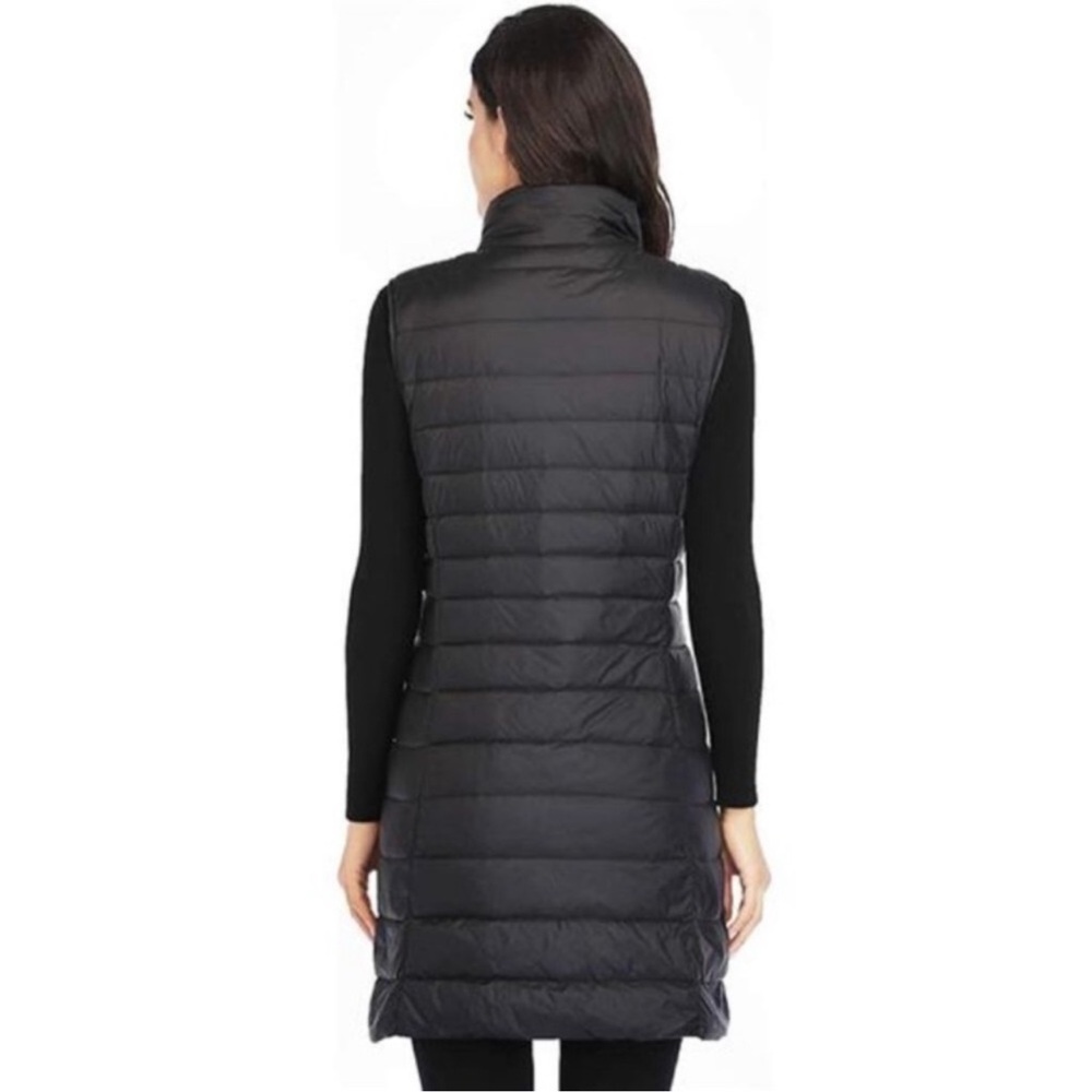 Women's Ultra Light Long Down Winter Jacket Lightweight Outdoor Puffer Vest Coat - Picture 2 of 7